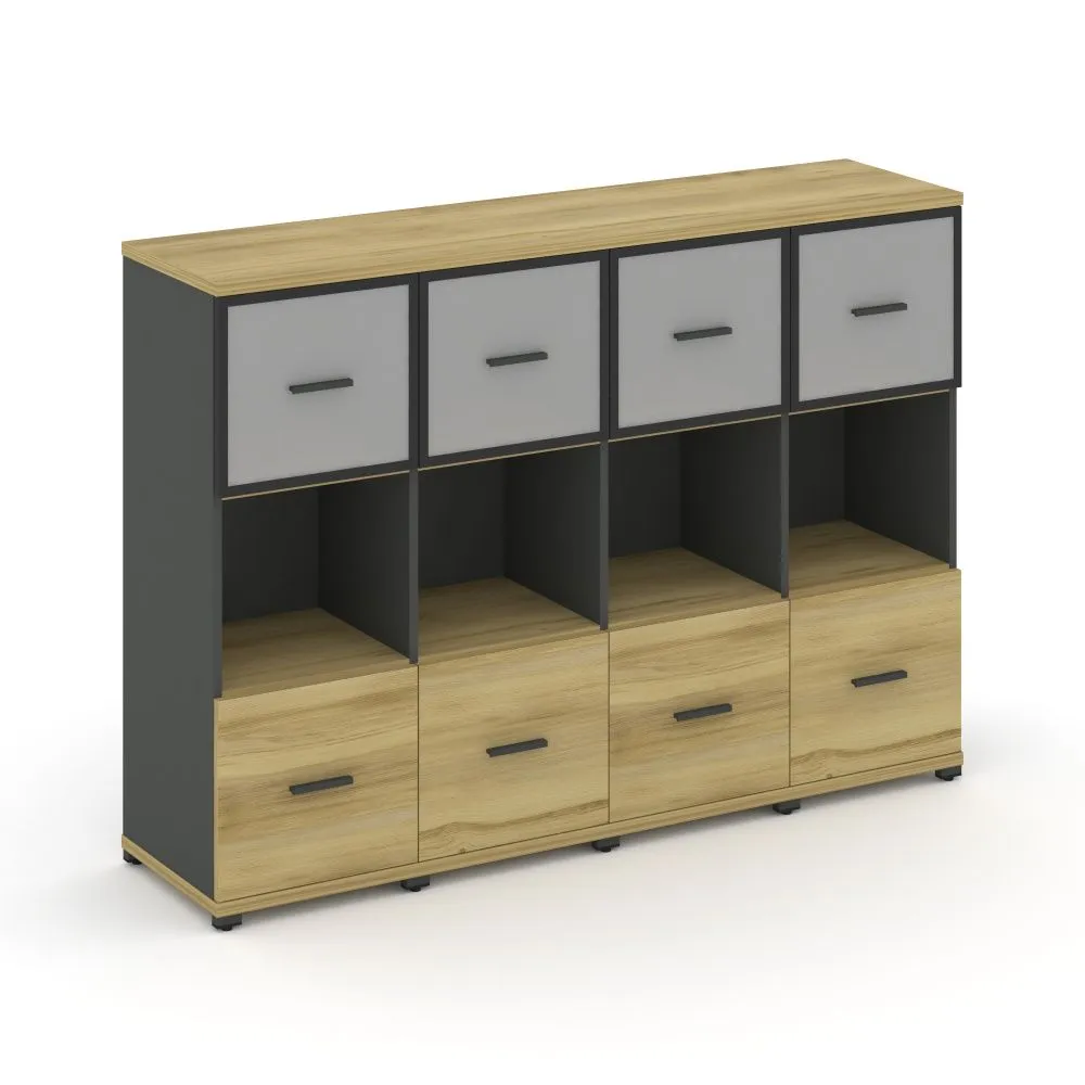 Concept Шкаф 4 узкие секции, 3 ниши CN.STU-345 RMB A