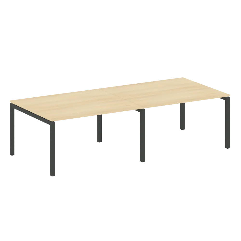 Metal System Quattro Переговорный стол (2 столешницы) на П-образном м/к  50БП.ПРГ-2.3