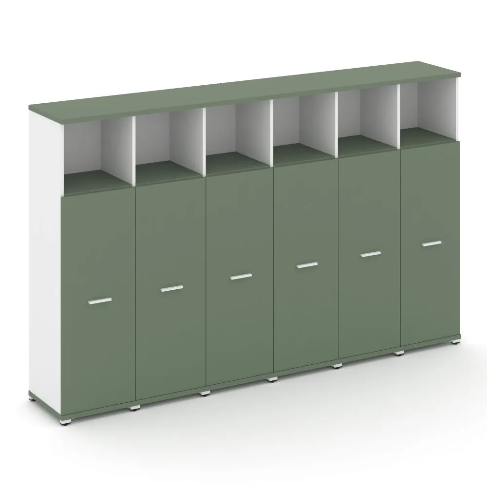 Концепт Шкаф 6 узких секций, 4 ниши  CN.STU-463 W