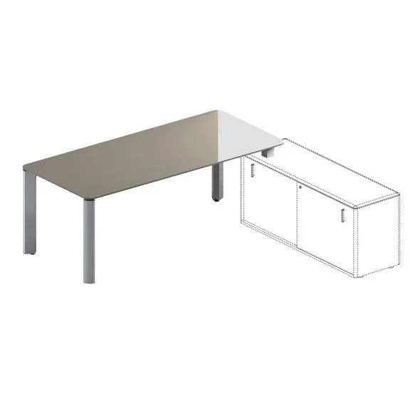 Стол руководителя (стекло)