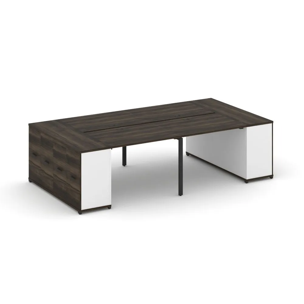 Концепт Рабочая станция с опорными распаш. шкафами  CN.DRS-261 B