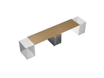 UP! Рабочая станция (2х160) с тумбой под системные блоки без опор