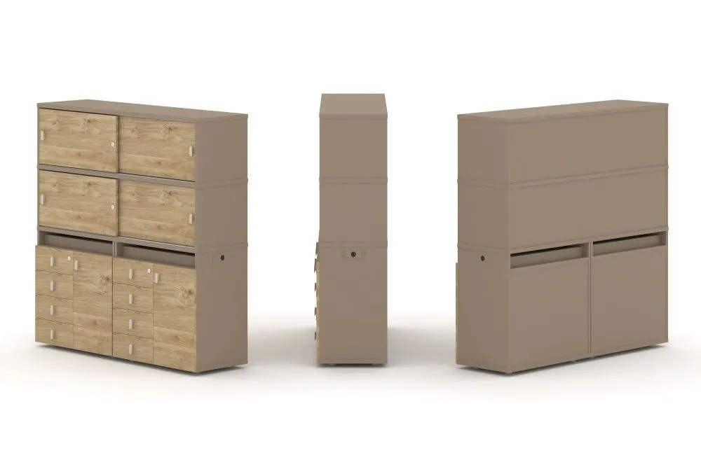 Эстетика Набор №5. Тумба двойная+высокая надставка  ES.NB.2V-5