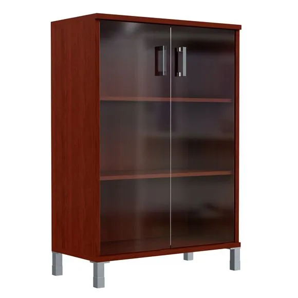 Шкаф для документов со стеклянными дверями 