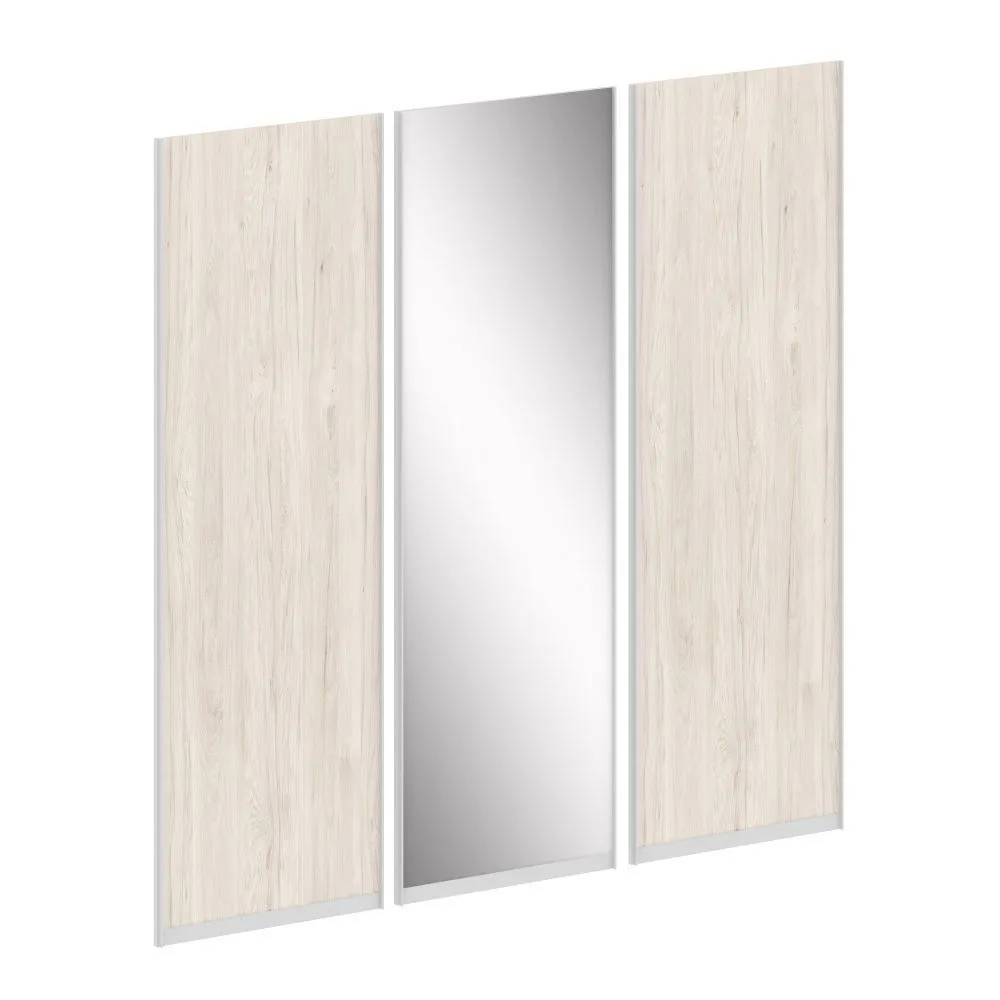 Марис Комплект дверей ЛДСП 2шт+Зеркало 1шт.для шкафа высокого L=2219мм  SH.DZDK-5.1