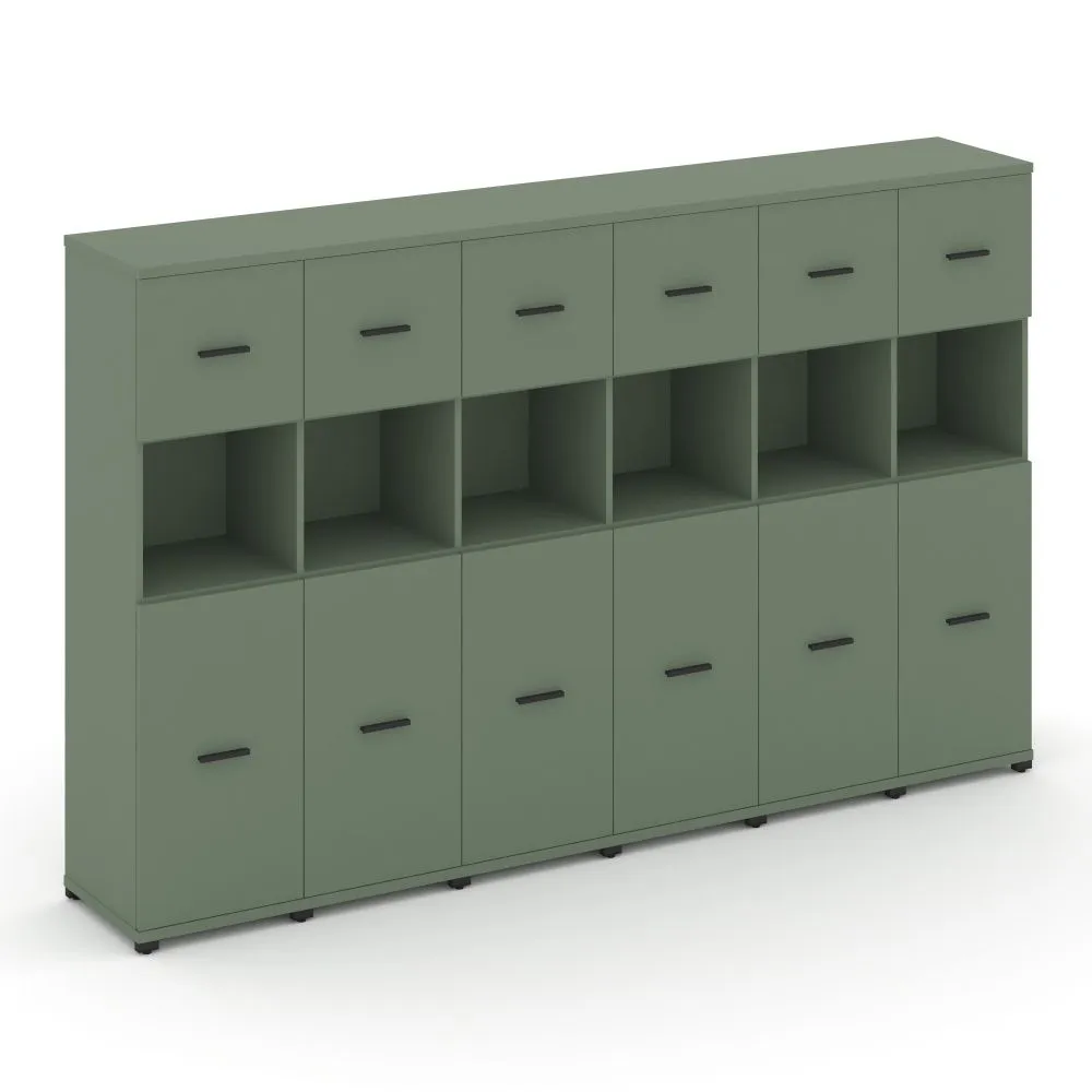 Концепт Шкаф 6 узких секций, 4 ниши  CN.STU-465 B