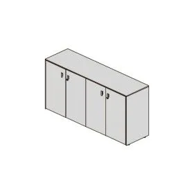Шкаф низкий, 4 двери