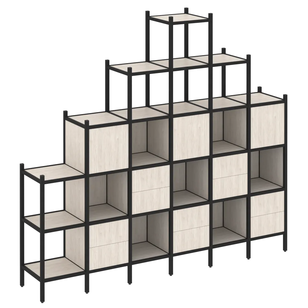 Loft Прямой стеллаж наборный  VR.L-24