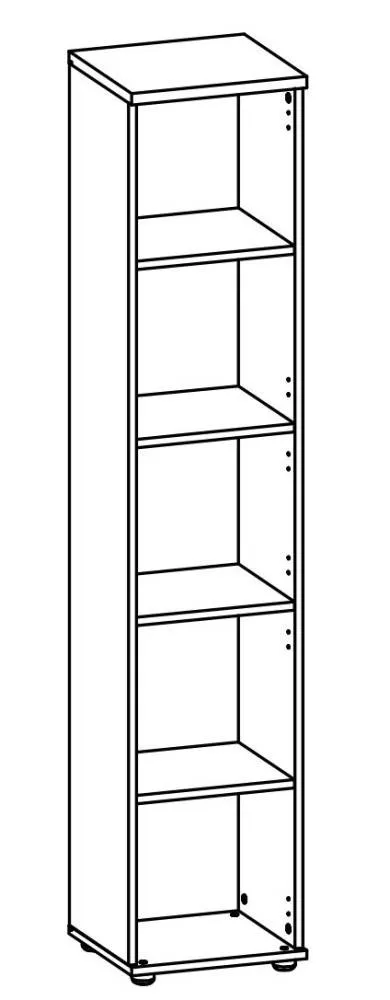 Стеллаж высокий узкий