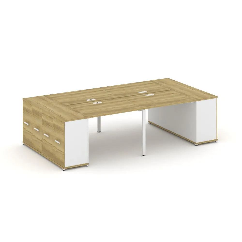 Концепт Рабочая станция с опорными распаш. шкафами  CN.DRS-261 W