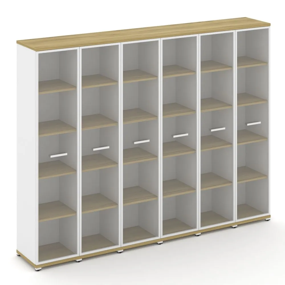 Концепт Шкаф 6 узких секций, 5 ниш  CN.STU-568 RPW W