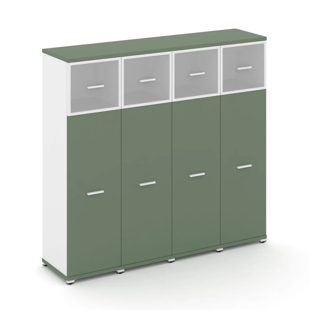 Концепт Шкаф 4 узкие секции, 4 ниши  CN.STU-444 RMW W