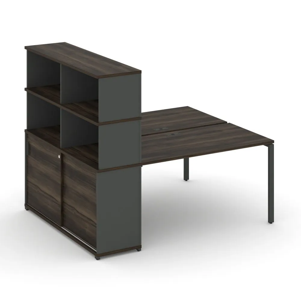 Concept Рабочая станция с опорным шкафом-купе с надставкой выс.  CN.DRS-243 A