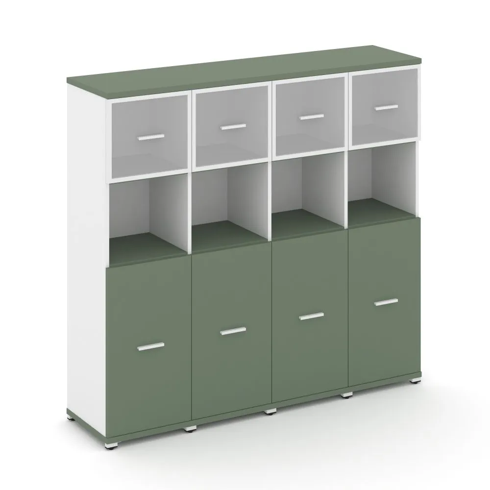 Концепт Шкаф 4 узкие секции, 4 ниши  CN.STU-445 RMW W