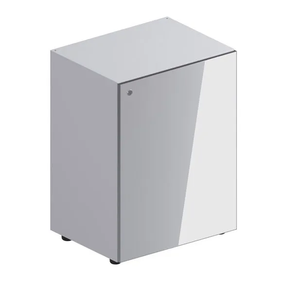 Низкий шкаф с замком левый