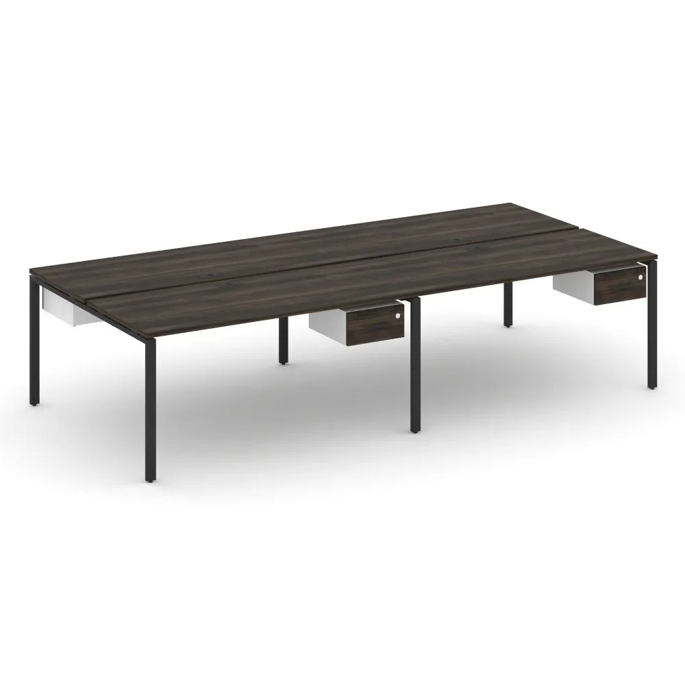 Concept Рабочая станция двухсторонняя с подвесными тумбами на 4 места  CN.DRS-132 B