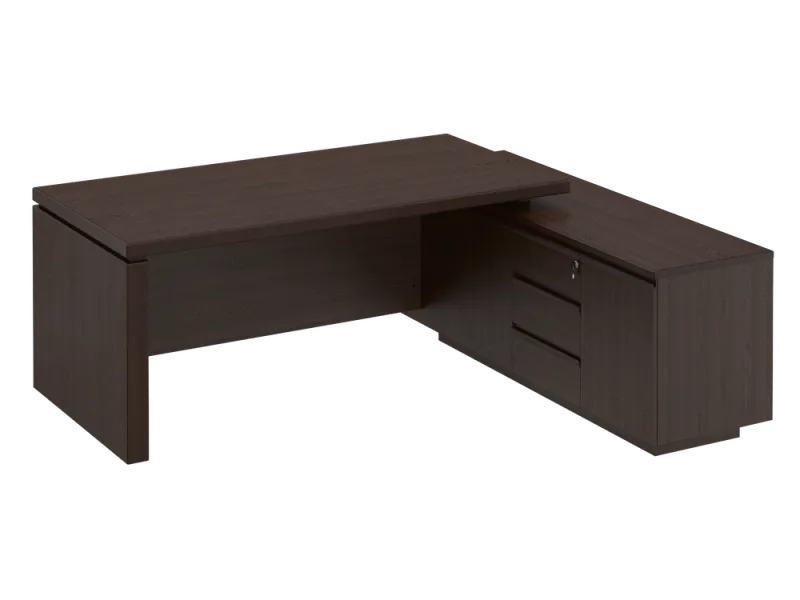 Стол руководителя на опорной тумбе