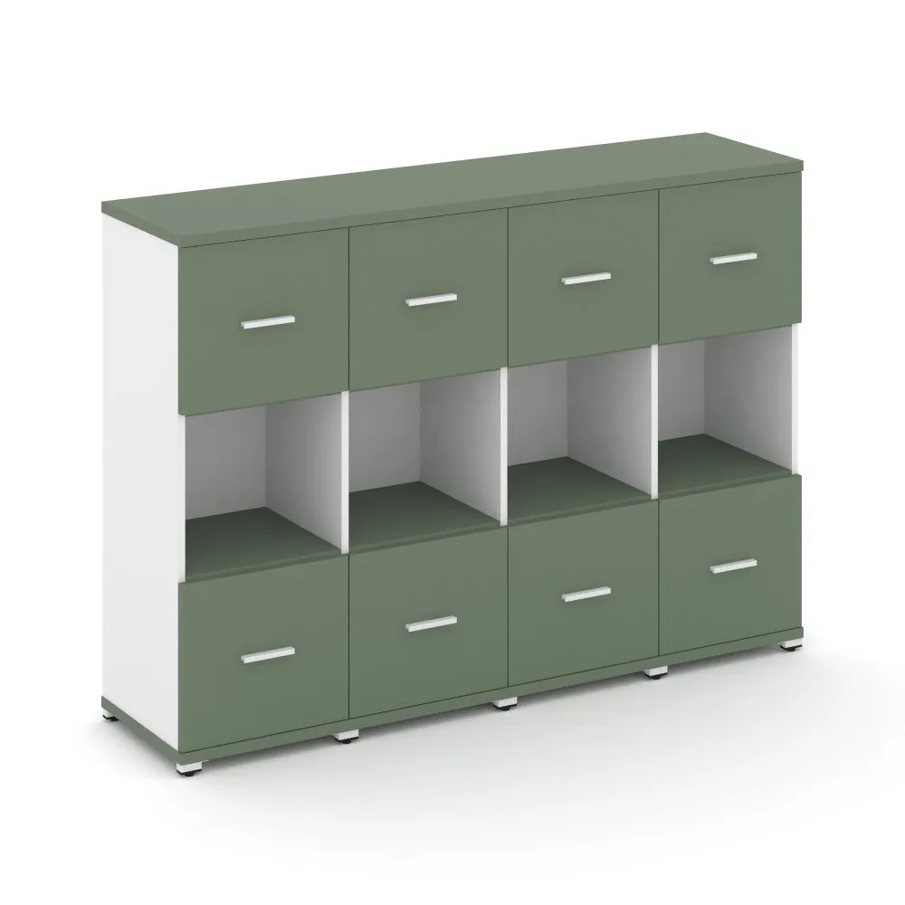 Концепт Шкаф 4 узкие секции, 3 ниши  CN.STU-345 W