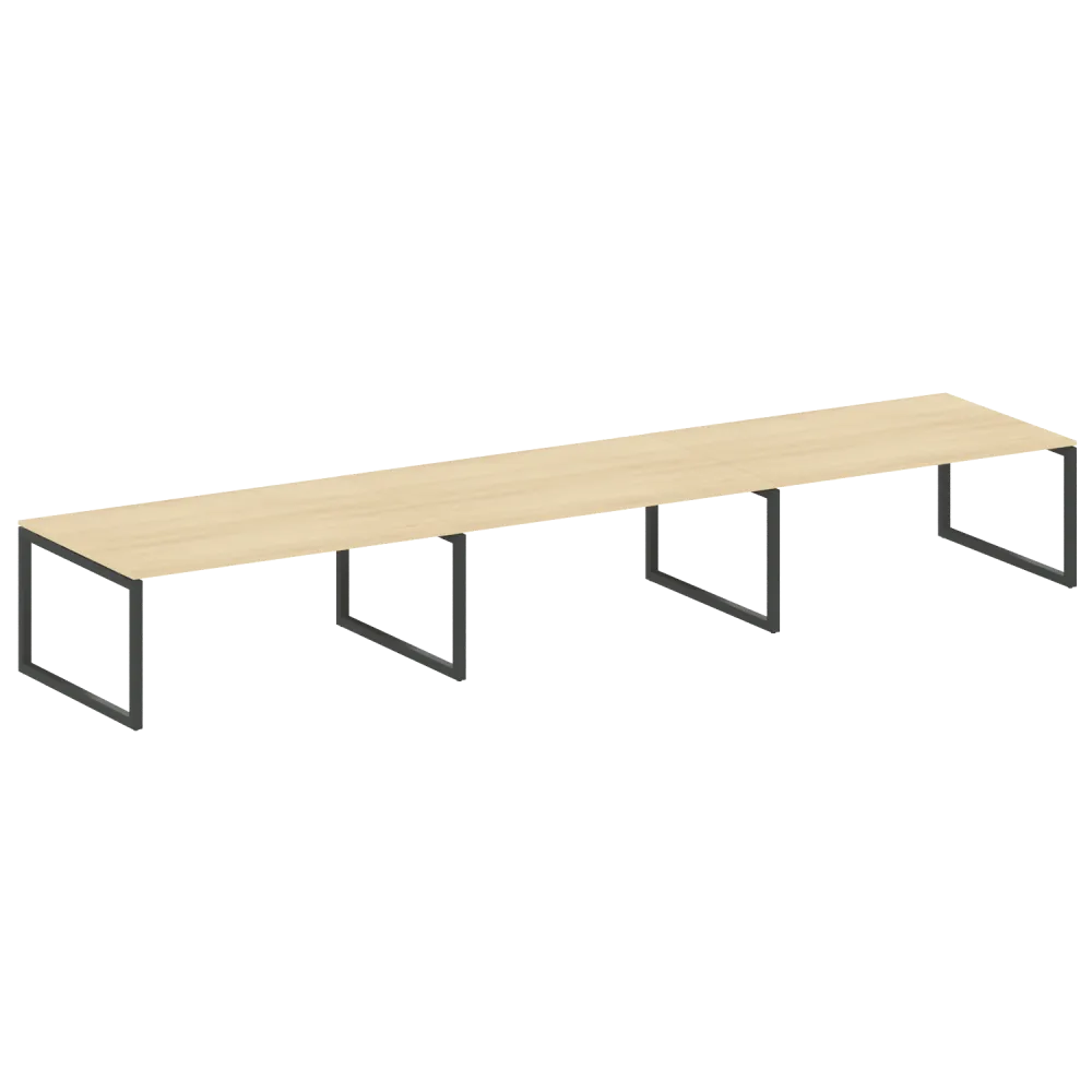 Metal System Quattro Переговорный стол (3 столешницы) на О-оразном м/к  50БО.ПРГ-3.5