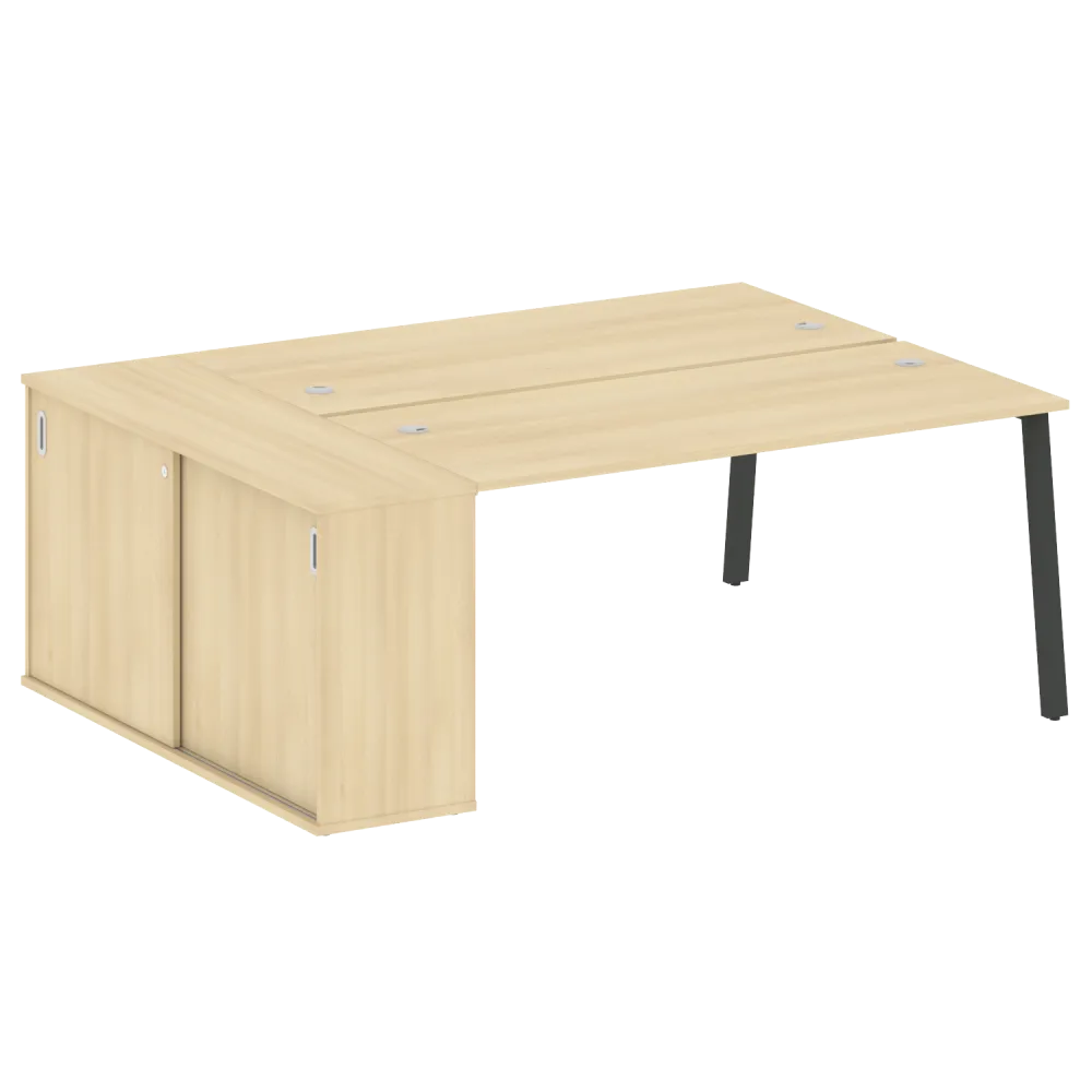 Metal System Р. ст. с шкафом-купе на А-образном м/к  БА.РС-СШК-1.4 Т