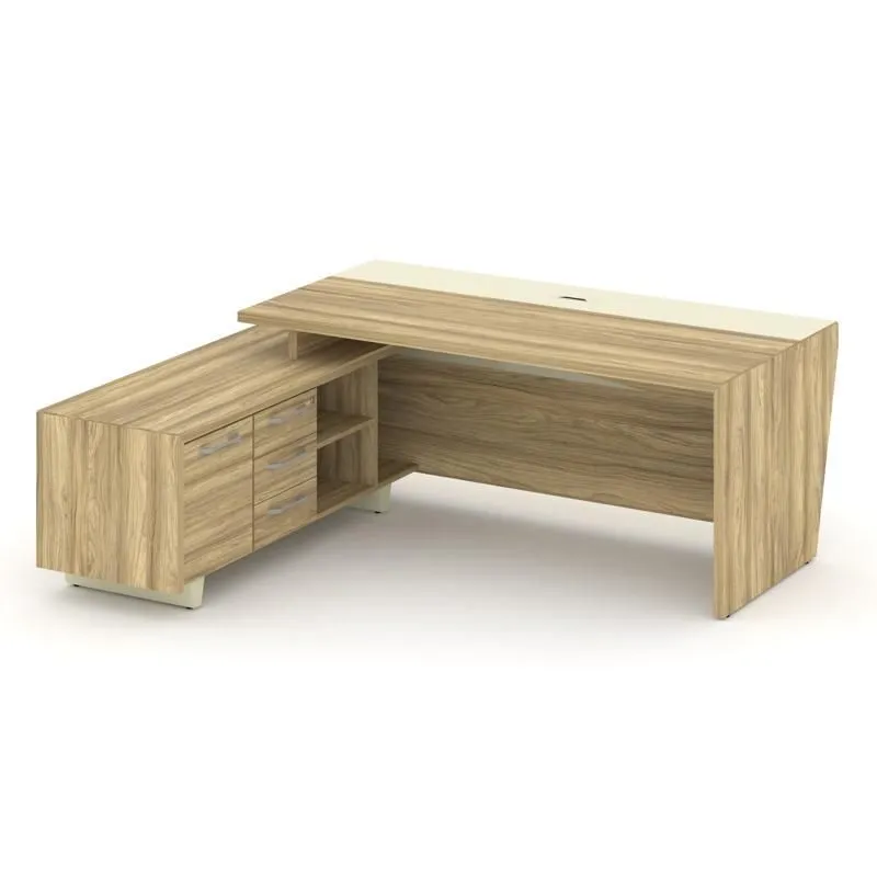 Корнер Стол руководителя с тумбой  COR.SRT-20 (L)