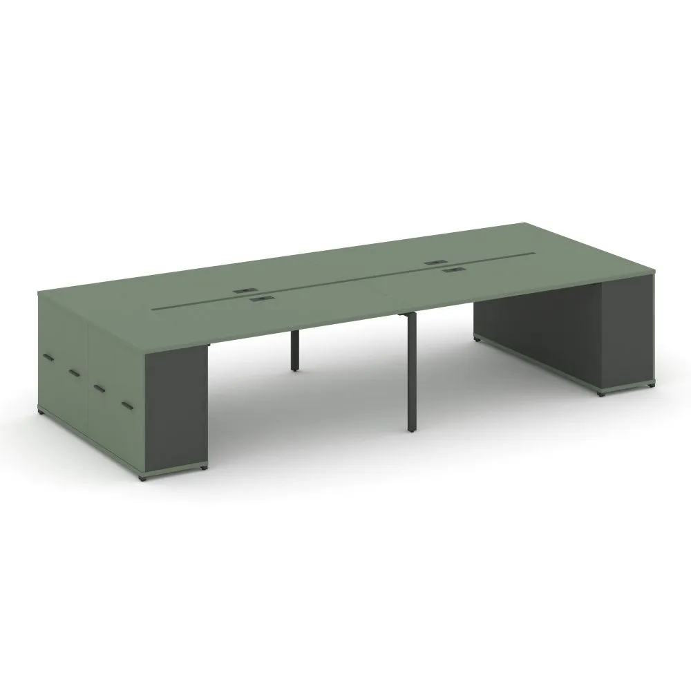 Концепт Рабочая станция с опорными распаш. шкафами  CN.DRS-263 A