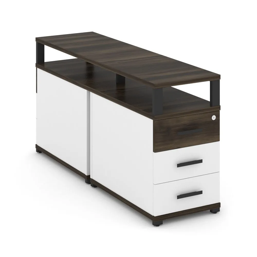 Concept Тумба двухсторонняя приставная 3 ящ. с надставкой.  CN.DTGP-001 B