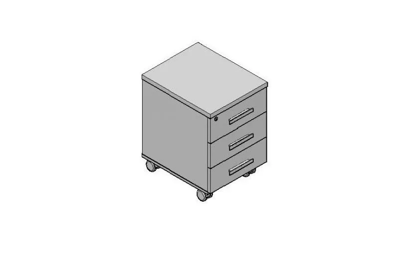 Тумба подкатная 3 ящика