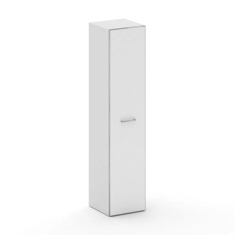 Cross Шкаф узкий высокий  универсальный  CR.SU-103 white