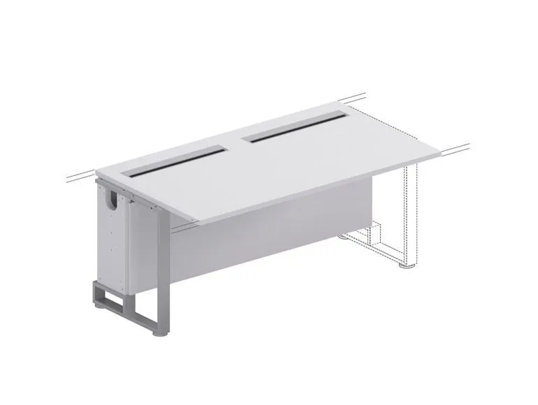 Элемент стола переговоров (опоры хром)