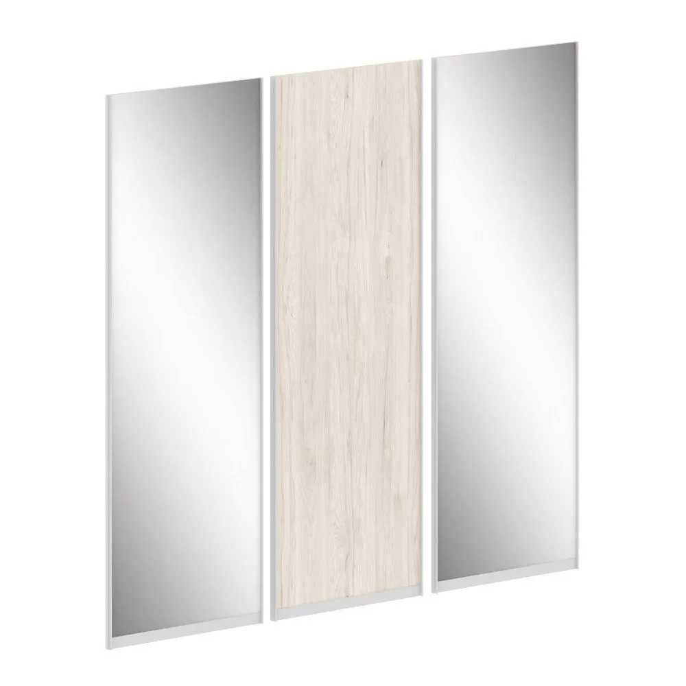 Марис Комплект дверей ЛДСП 1шт+Зеркало 2шт.для шкафа низкого L=2369мм  SH.ZDZK-6.2