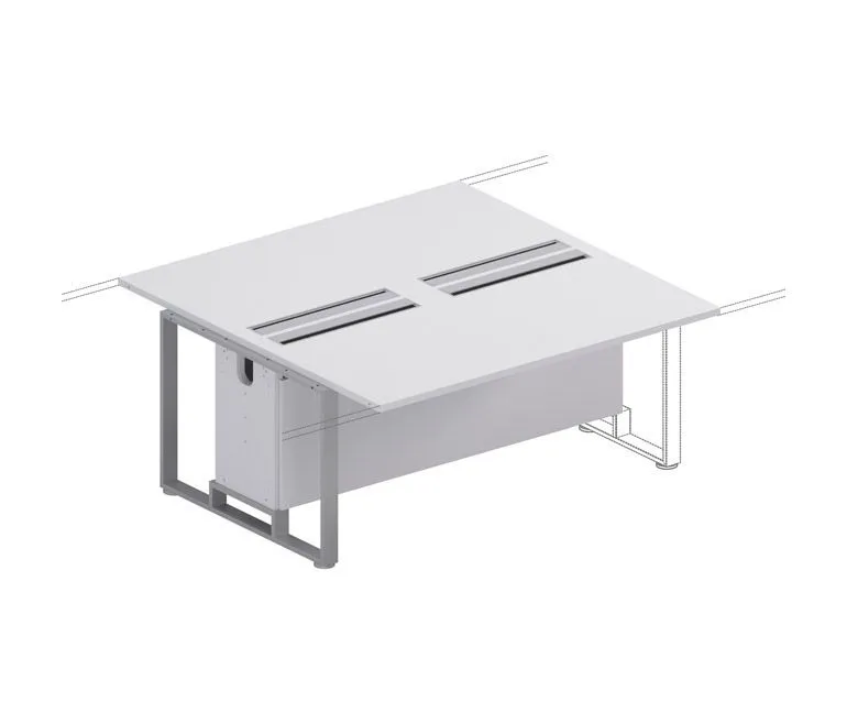 Элемент стола переговоров (опоры хром)