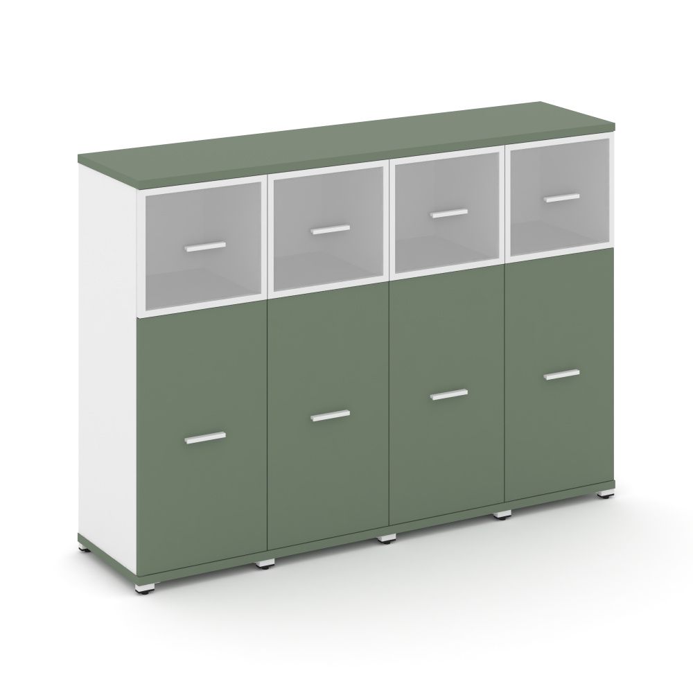 Concept Шкаф 4 узкие секции, 3 ниши  CN.STU-344 RMW W