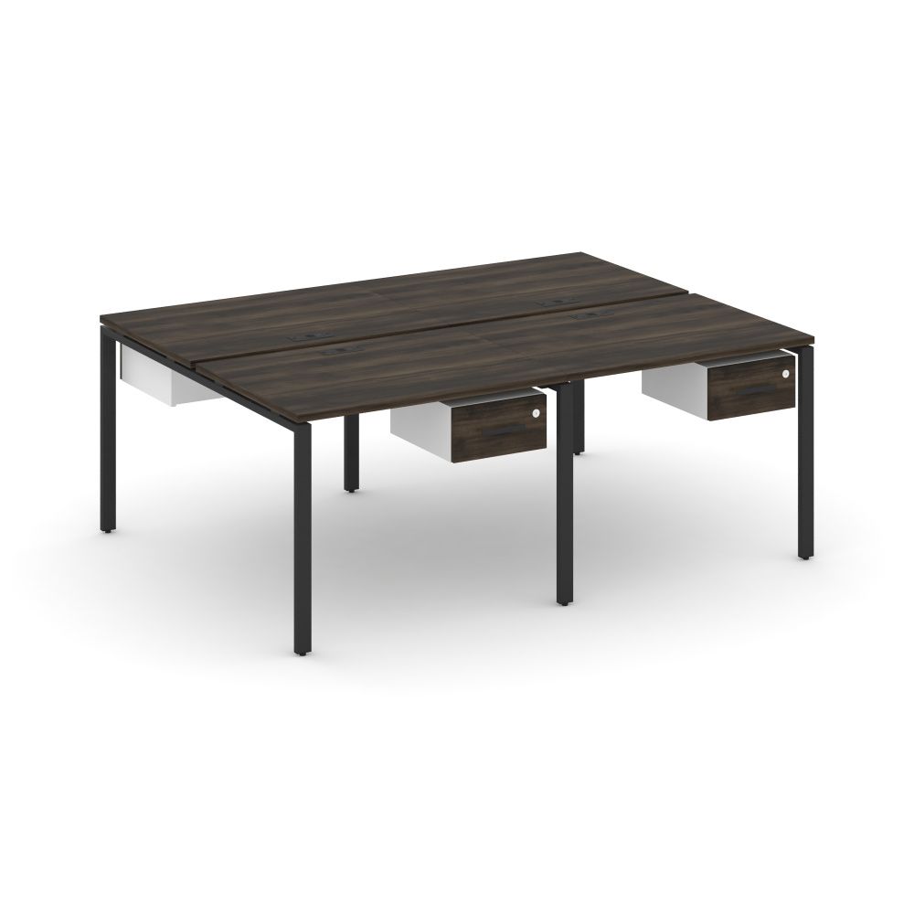 Concept Рабочая станция двухсторонняя с подвесными тумбами на 4 места  CN.DRS-129 B