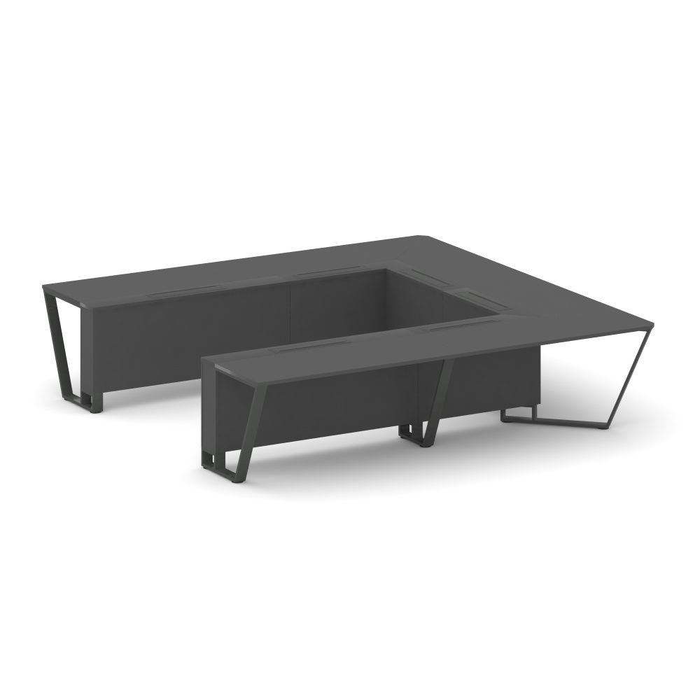 Steel Meet Стол переговорный П-образный  KD-PR.B.SP-11P