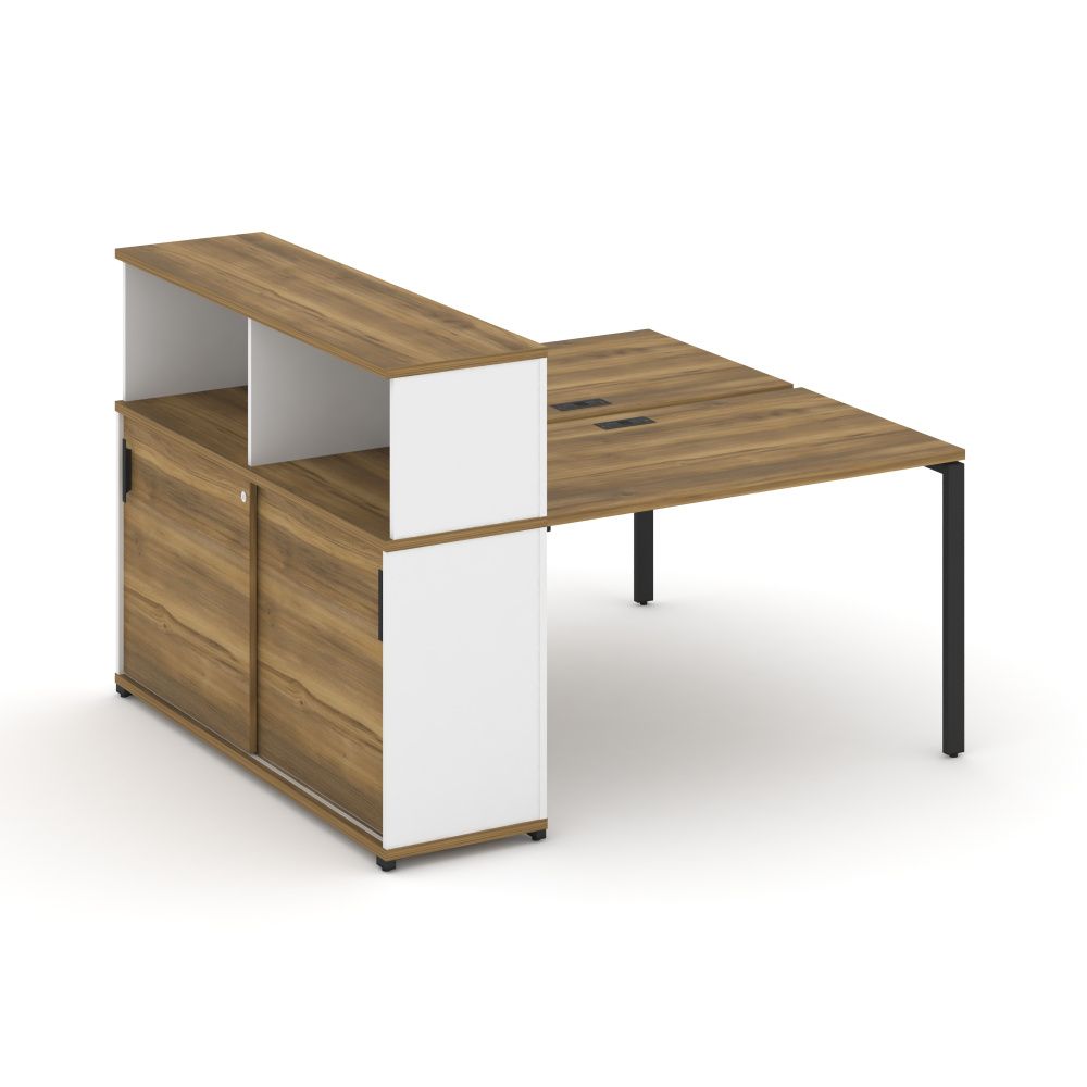 Concept Рабочая станция с опорным шкафом-купе с надставкой низ.  CN.DRS-238 B