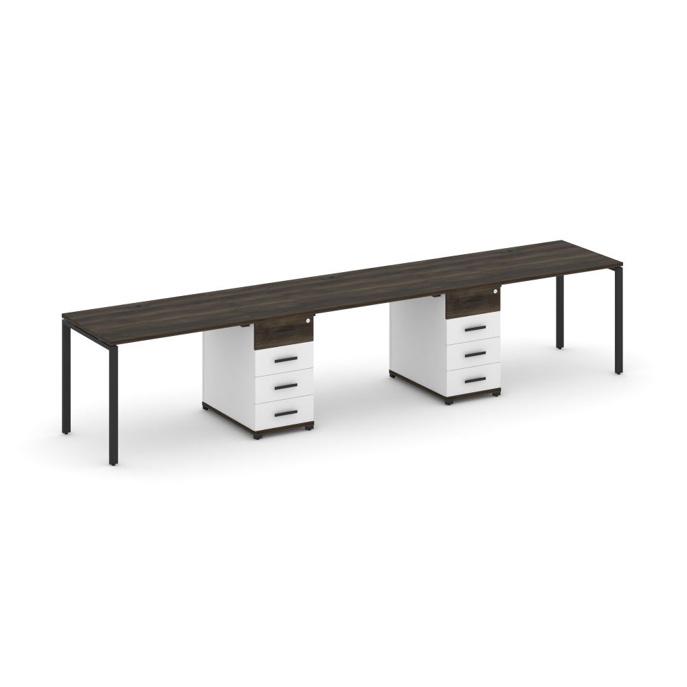 Concept Рабочая станция 3 места с 2 опорными тумбами  CN.ORS-433 B