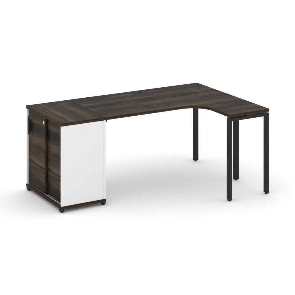 Concept Стол эргономичный с опорным шкафом-купе   CN.SA-217(R) B