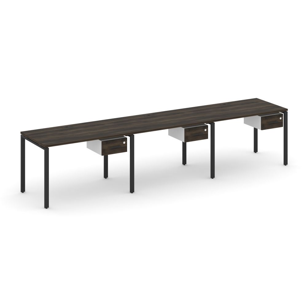 Concept Рабочая станция односторонняя с подвес. тумбами 3 места  CN.ORS-130 B