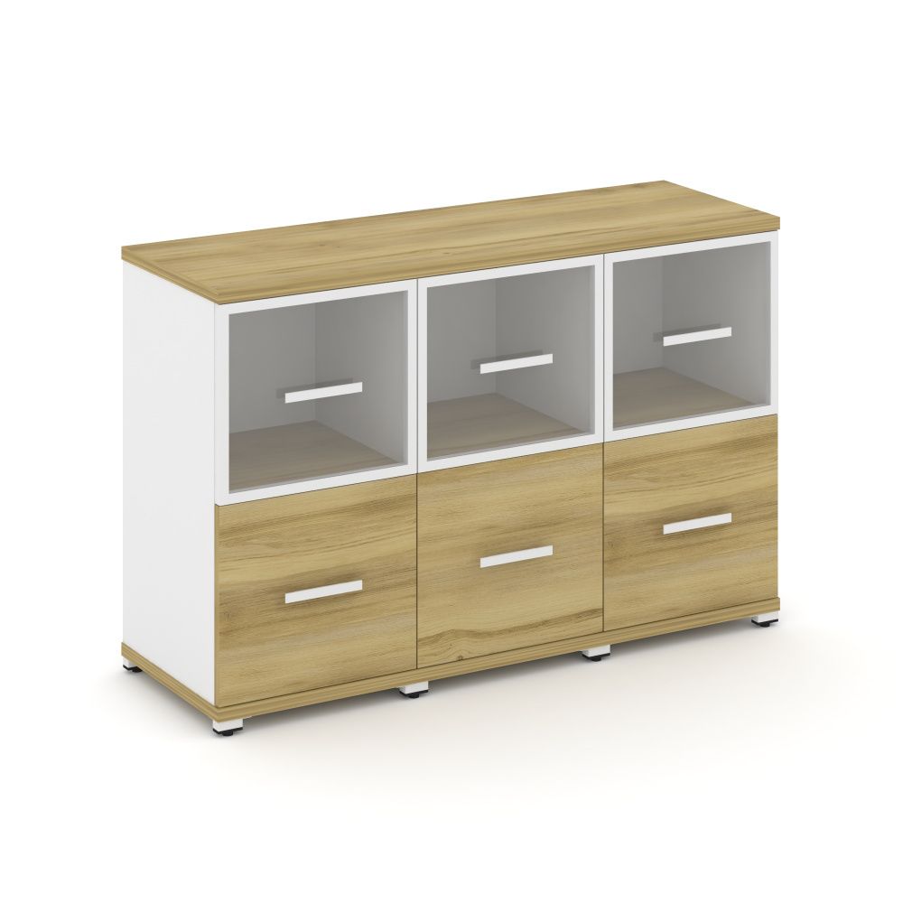 Concept Шкаф 3 узкие секции, 2 ниши CN.STU-232 RPW W