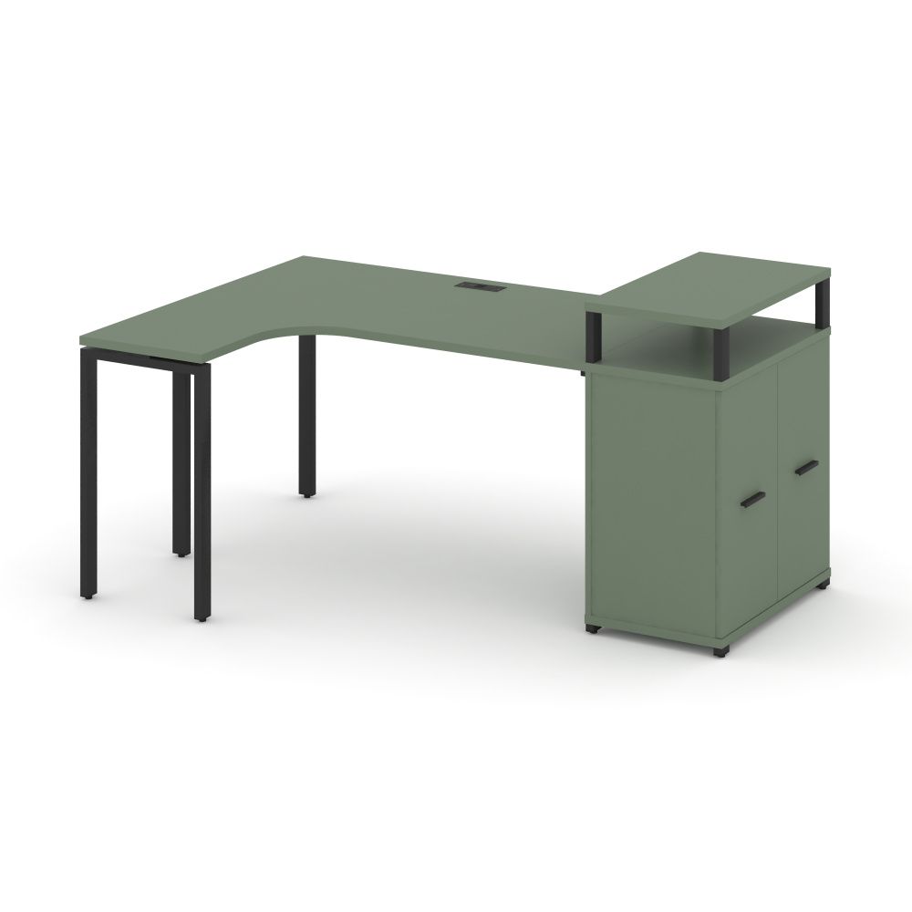 Concept Стол эргономичный с опорным распаш. шкафом с верх. горизонтом  CN.SA-211(L) A