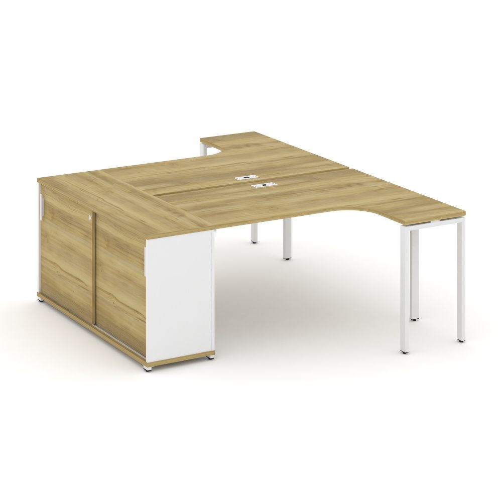 Concept Рабочая станция с опорным шкафом-купе  CN.DSA-217 W