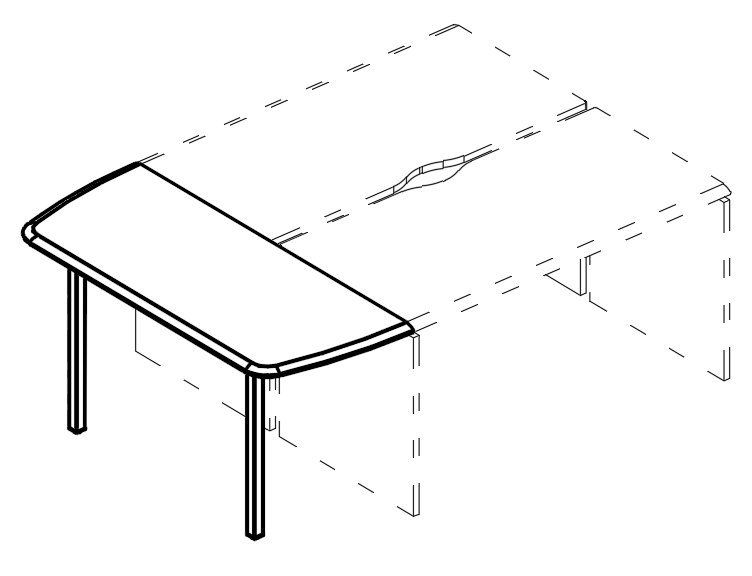 Брифинг-приставка боковая на опоре