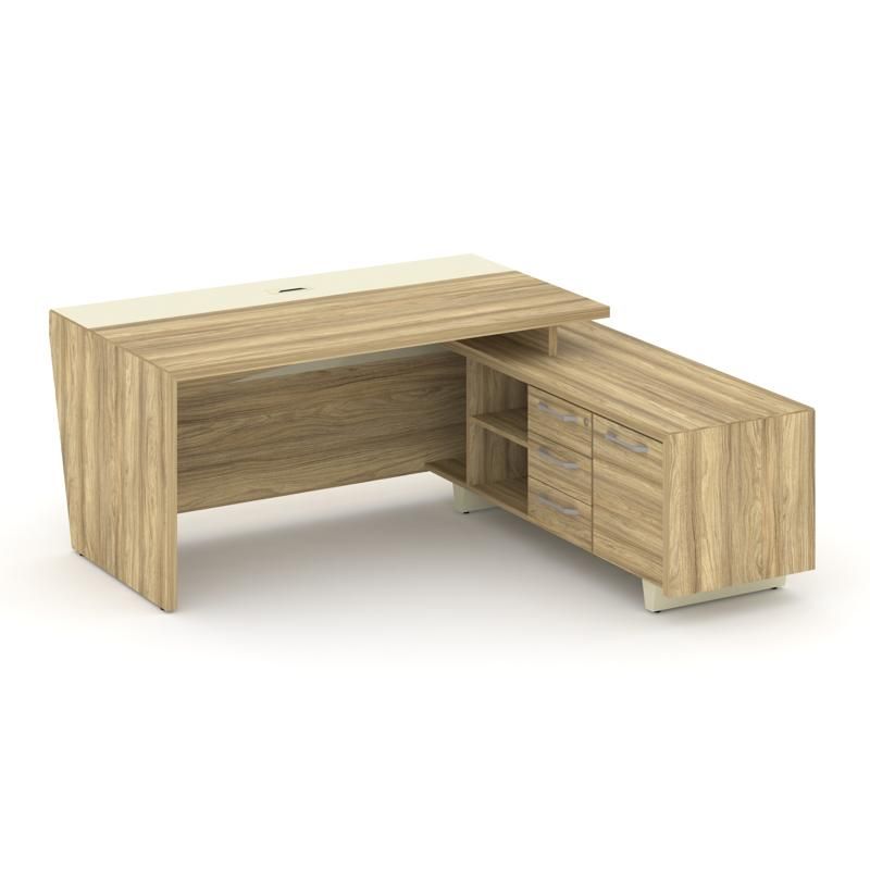 Corner Стол руководителя с опорной тумбой, правый COR.SRT-18 (R)