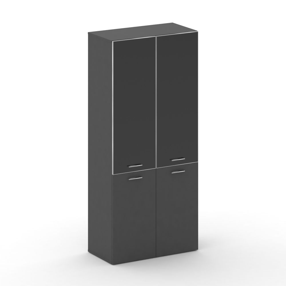 Fresco Шкаф широкий высокий FRU.ST-101 black