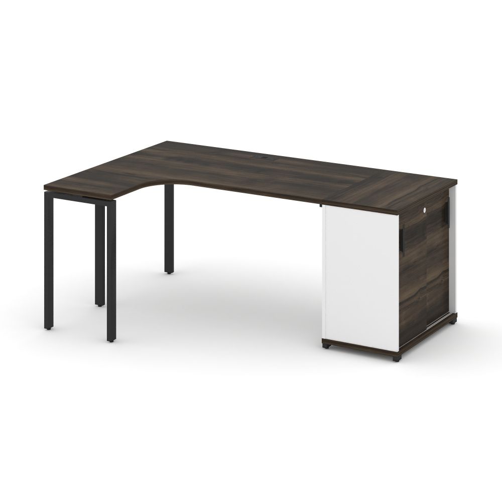 Concept Стол эргономичный с опорным шкафом-купе   CN.SA-217(L) B