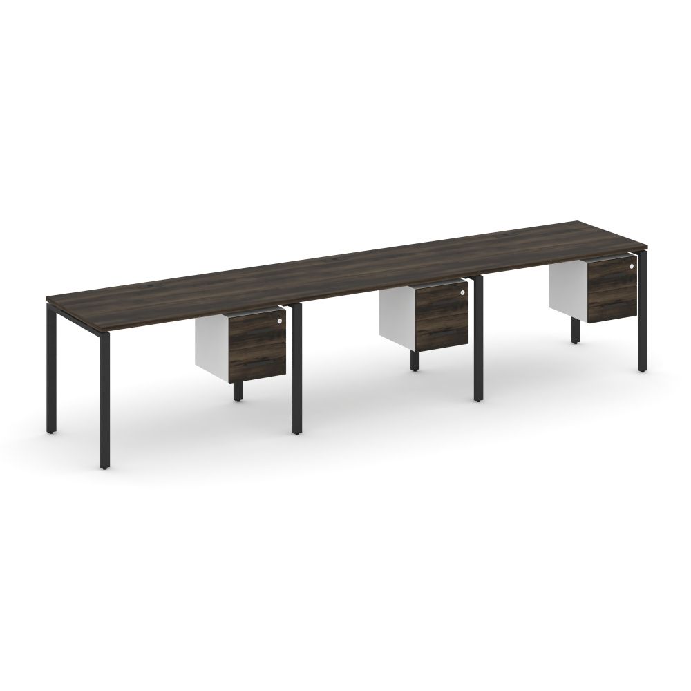 Concept Рабочая станция односторонняя с подвес. тумбами 3 места  CN.ORS-134 B