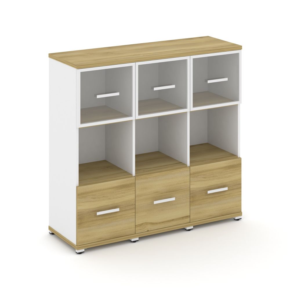 Concept Шкаф 3 узкие секции, 3 ниши CN.STU-335 RPW W
