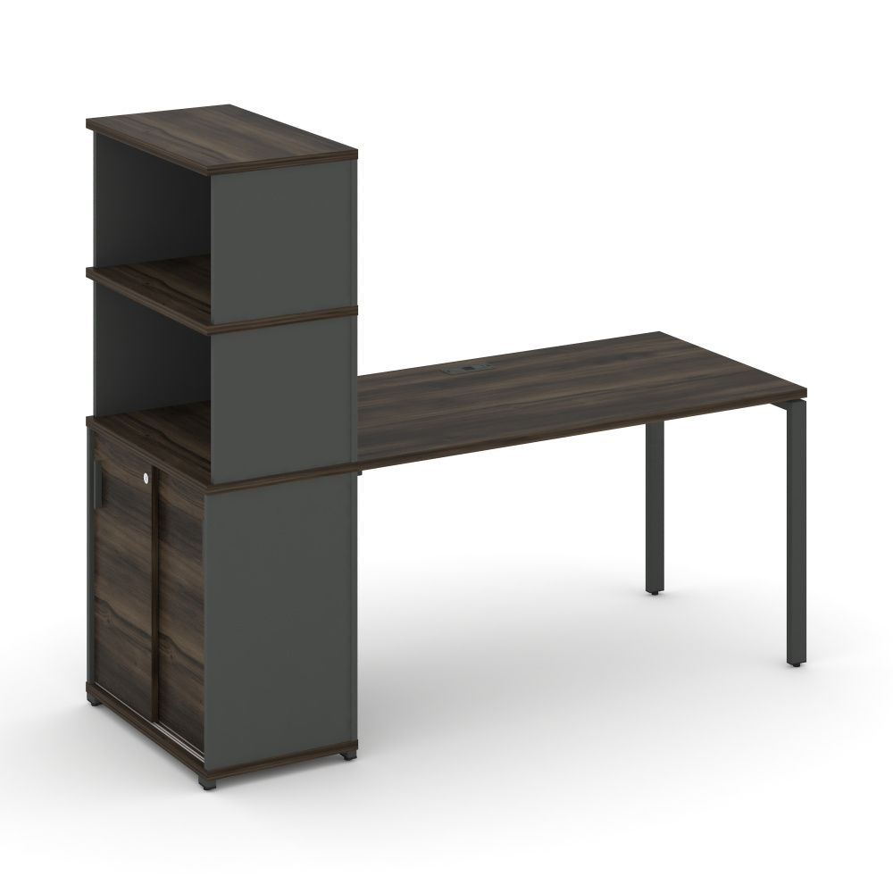 Concept Стол рабочий с опорным шкафом-купе с надставкой выс.  CN.SP-241 A