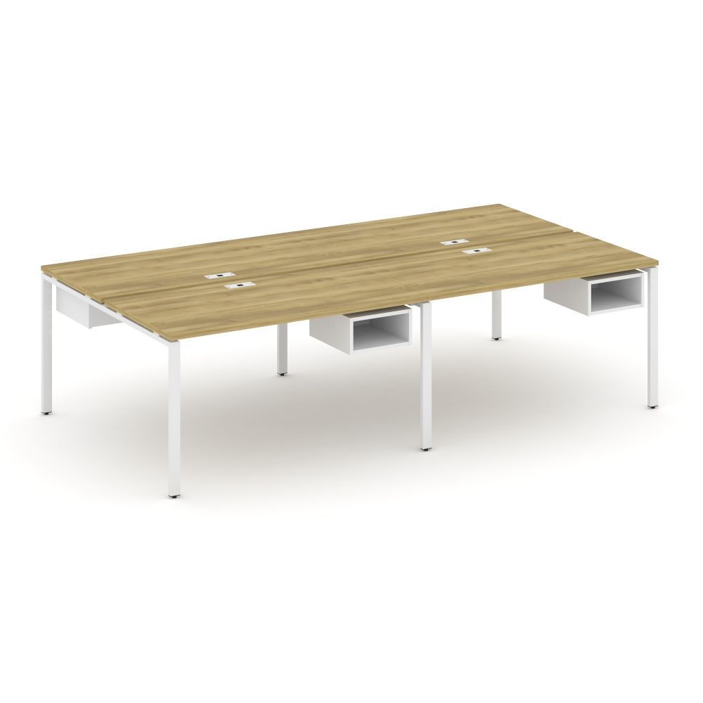 Concept Рабочая станция двухсторонняя с подвесными тумбами на 4 места  CN.DRS-123